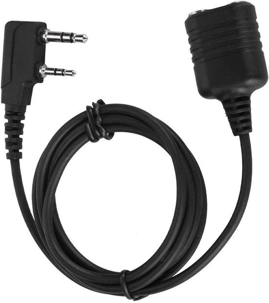 Cavo estensore per microfono a 2 poli per walkie talkie - cavo per microfono a 2 poli per l'uscita al microfono K.