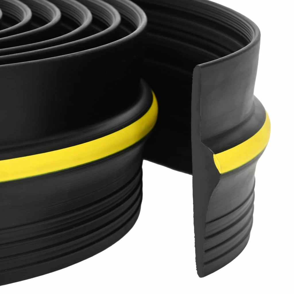 Guarnizione per pavimento del garage Nero e Giallo PVC 42038281