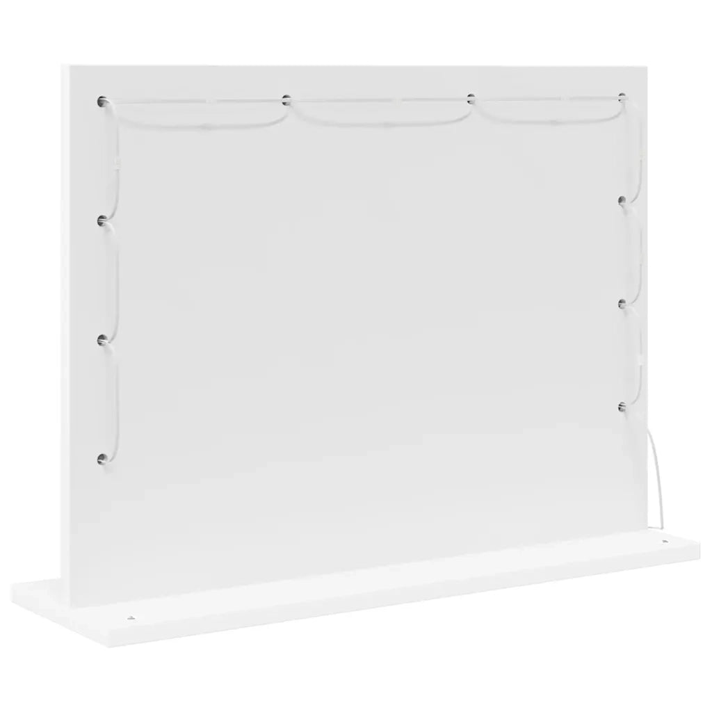 Specchio da Vanità Rettangolare Bianco 60 x 45 x 18 cm 868309