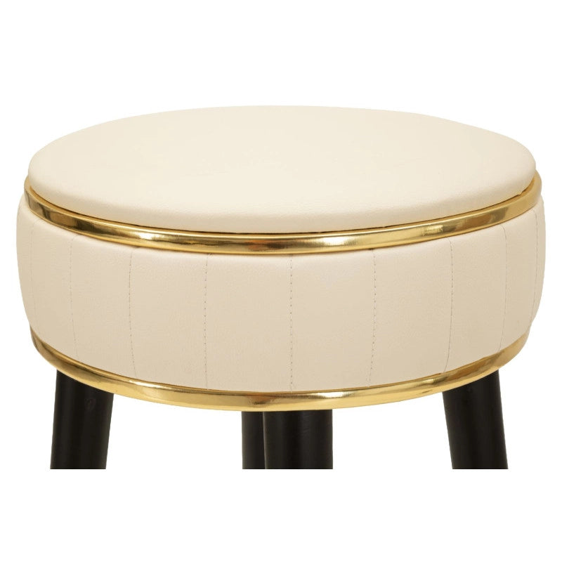 Sgabello Bar London Crema cm ø 38x74