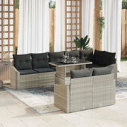 Set Divano da Giardino 9 pcs Grigio chiaro e grigio scuro 3357765
