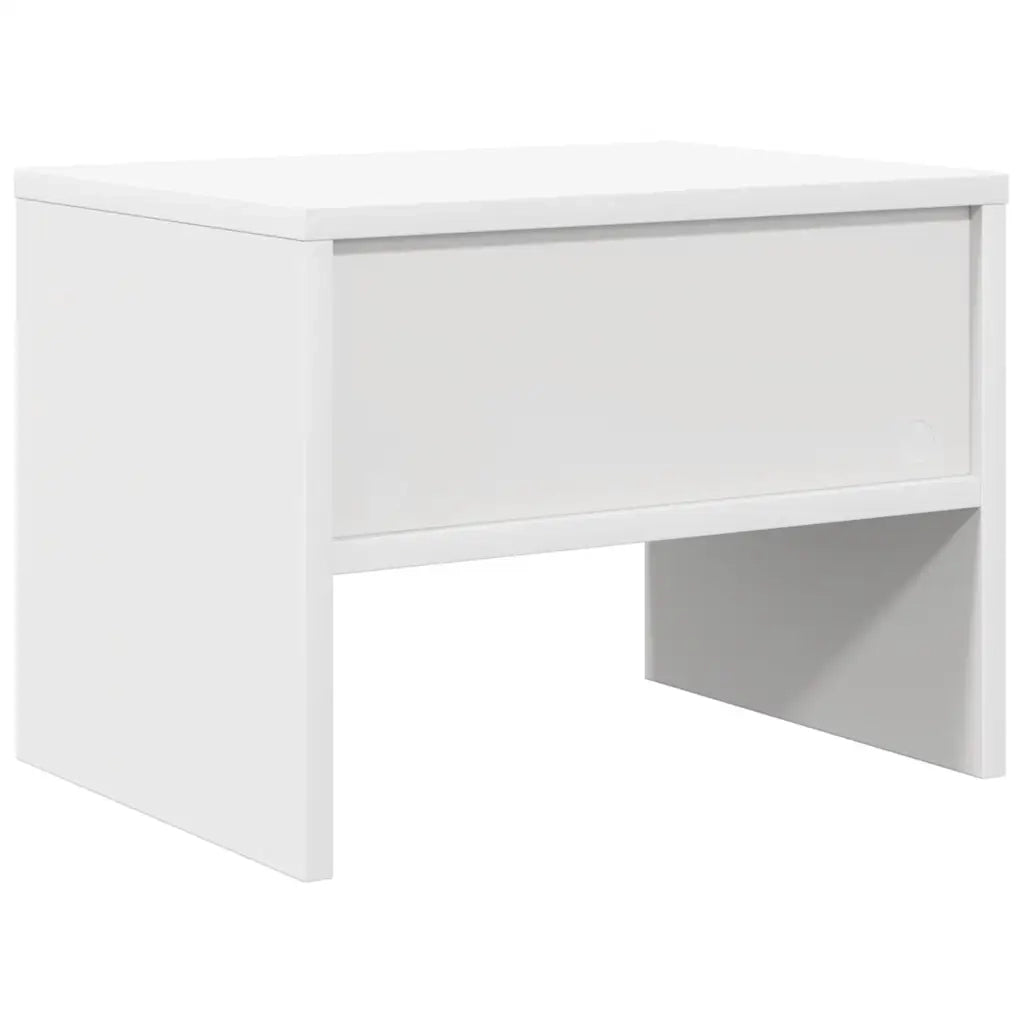 Set di 2 Comodini | Armadio da Notte | Mobiletto da notte Bianchi 40x30x30 cm Legno Ingegnerizzato