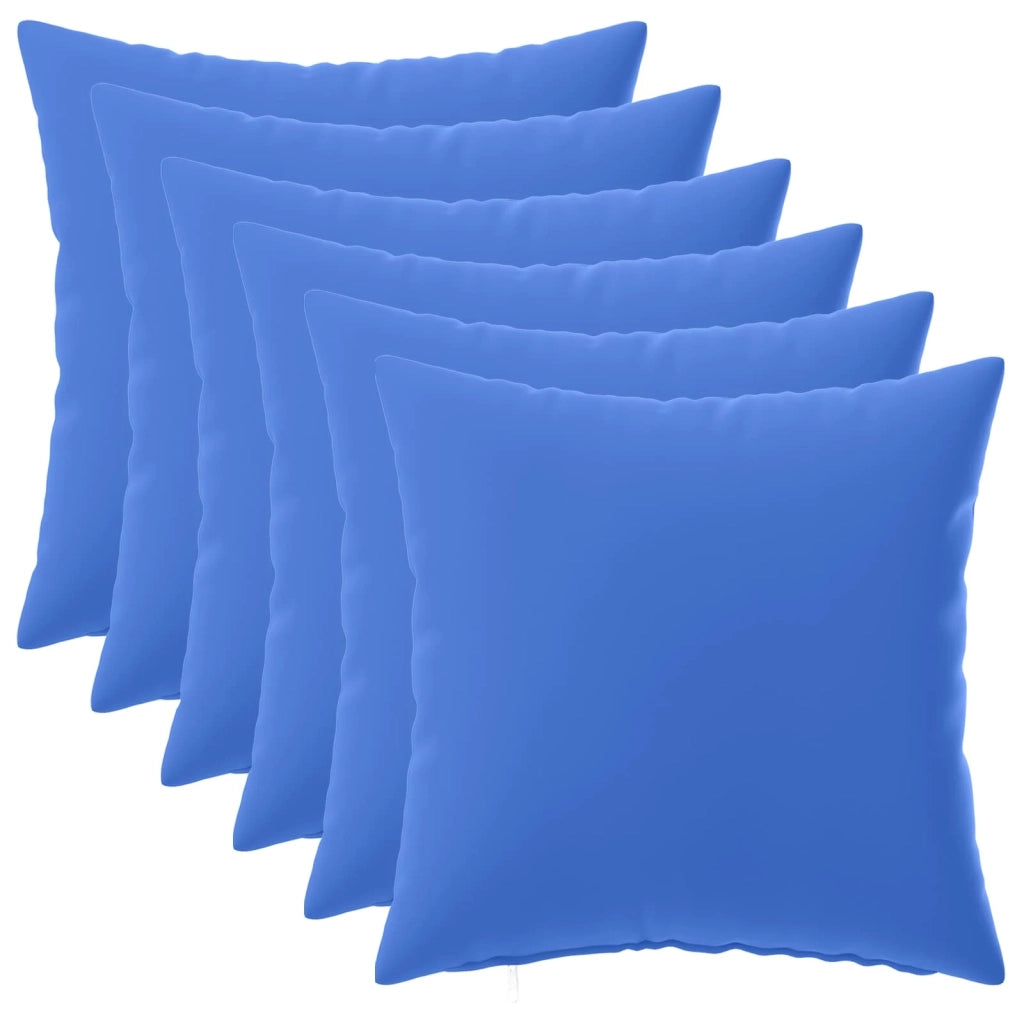 Federa 6 pcs HEERLEN Blu Reale 40 x 40 cm Poliestere 908561
