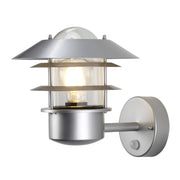 Applique esterna PIR argento E27 60W Helsingor Elstead