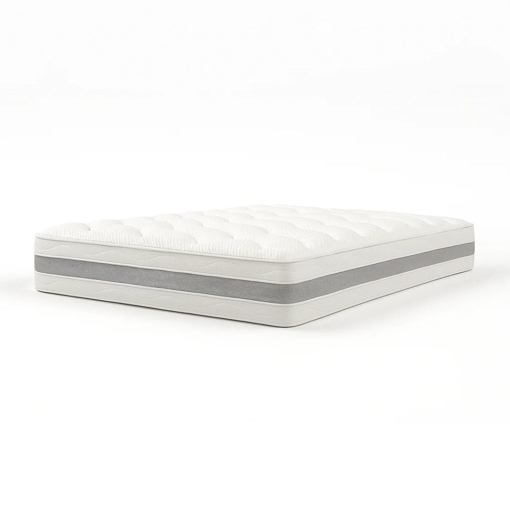 Materasso 120x190 Una Piazza e Mezza ergonomico e traspirante 20 cm | Comfort naturale e design scandi ad alta rigidità | The White Stone