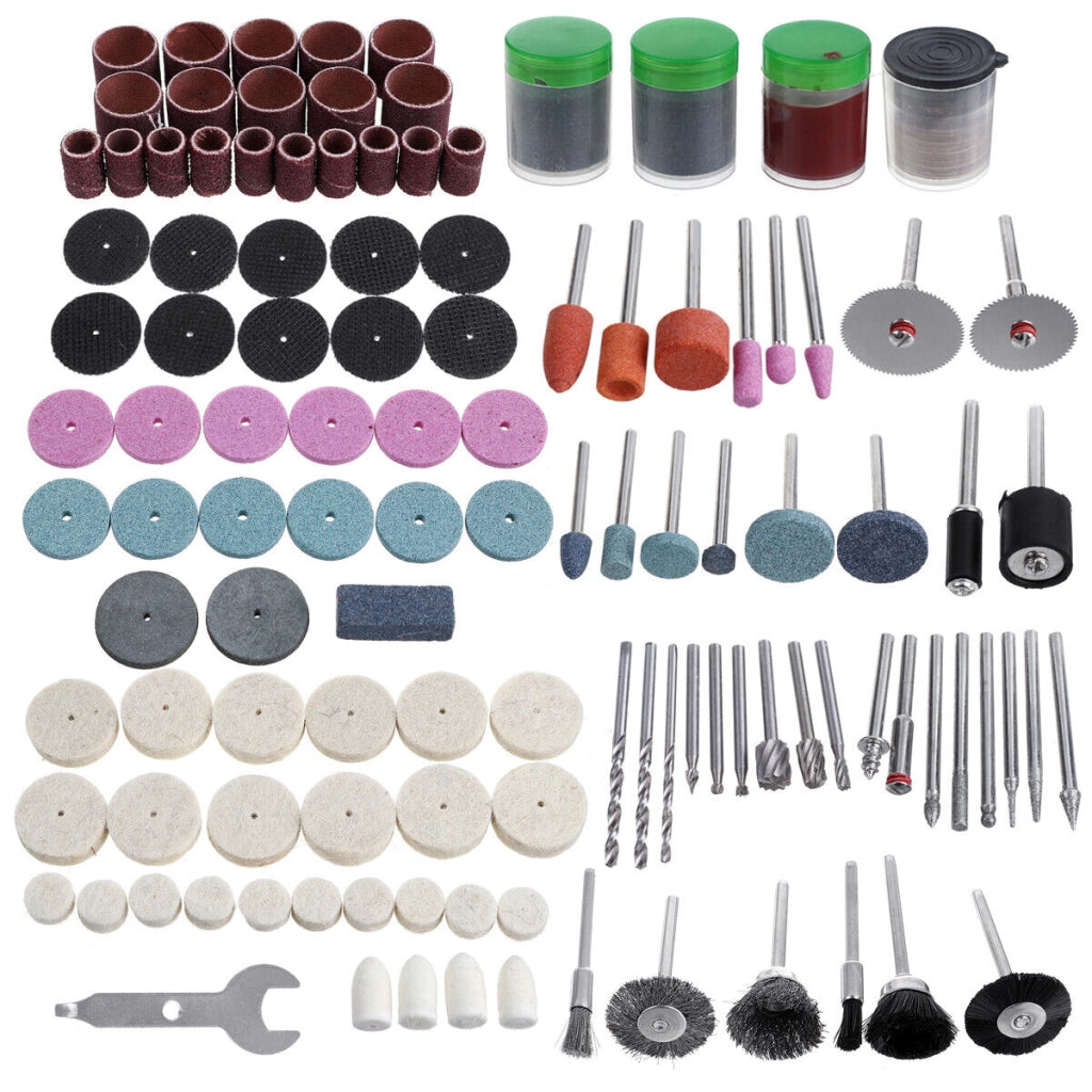 KIT 238 ACCESSORI MINI TRAPANO PUNTE PER LUCIDARE LEVIGARE IN VALIGETTA