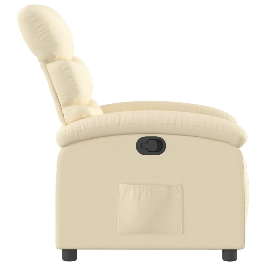 Poltrona reclinabile in Tessuto Crema 3205808