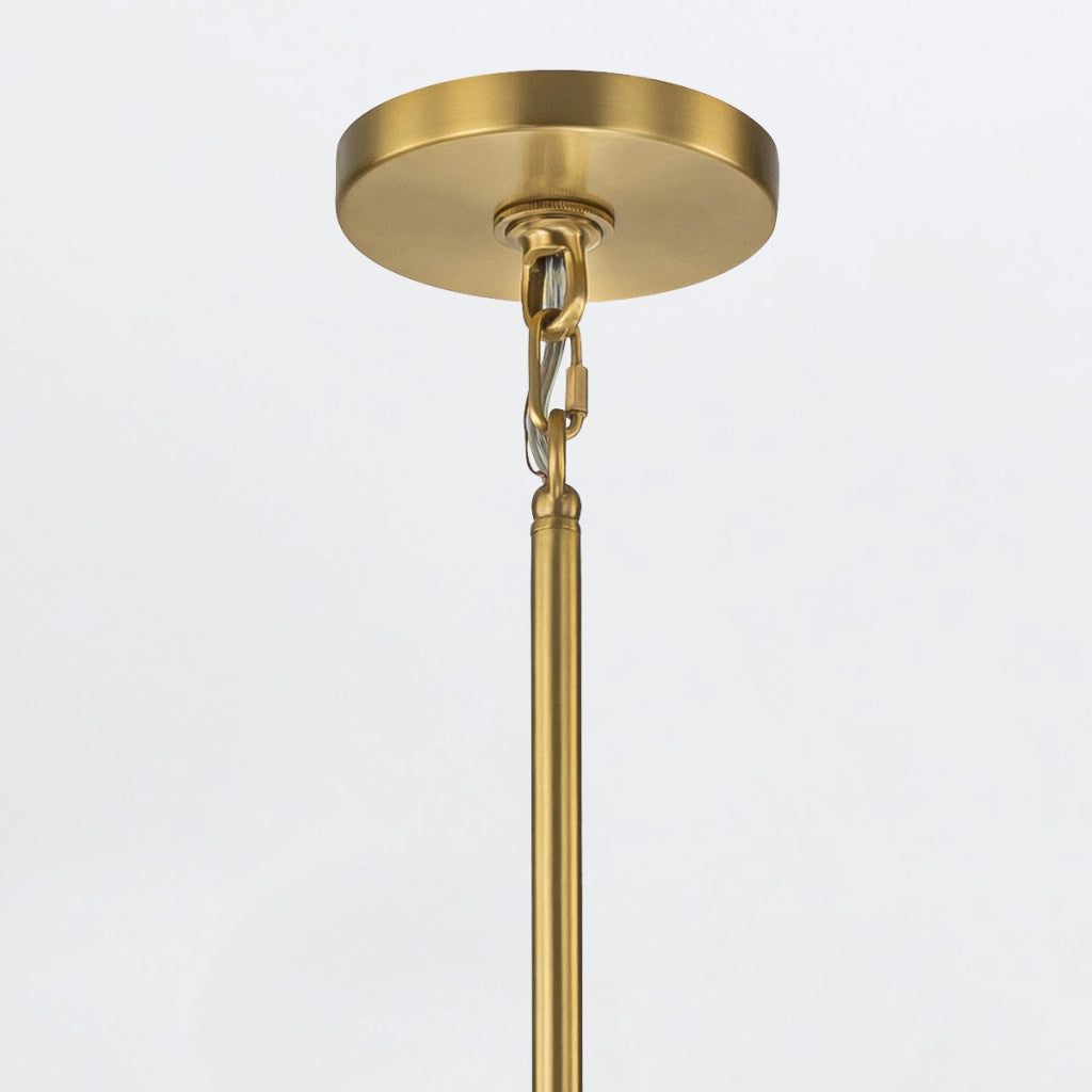 Lampadario Marvele Elstead ottone anticato opalino 10xE14