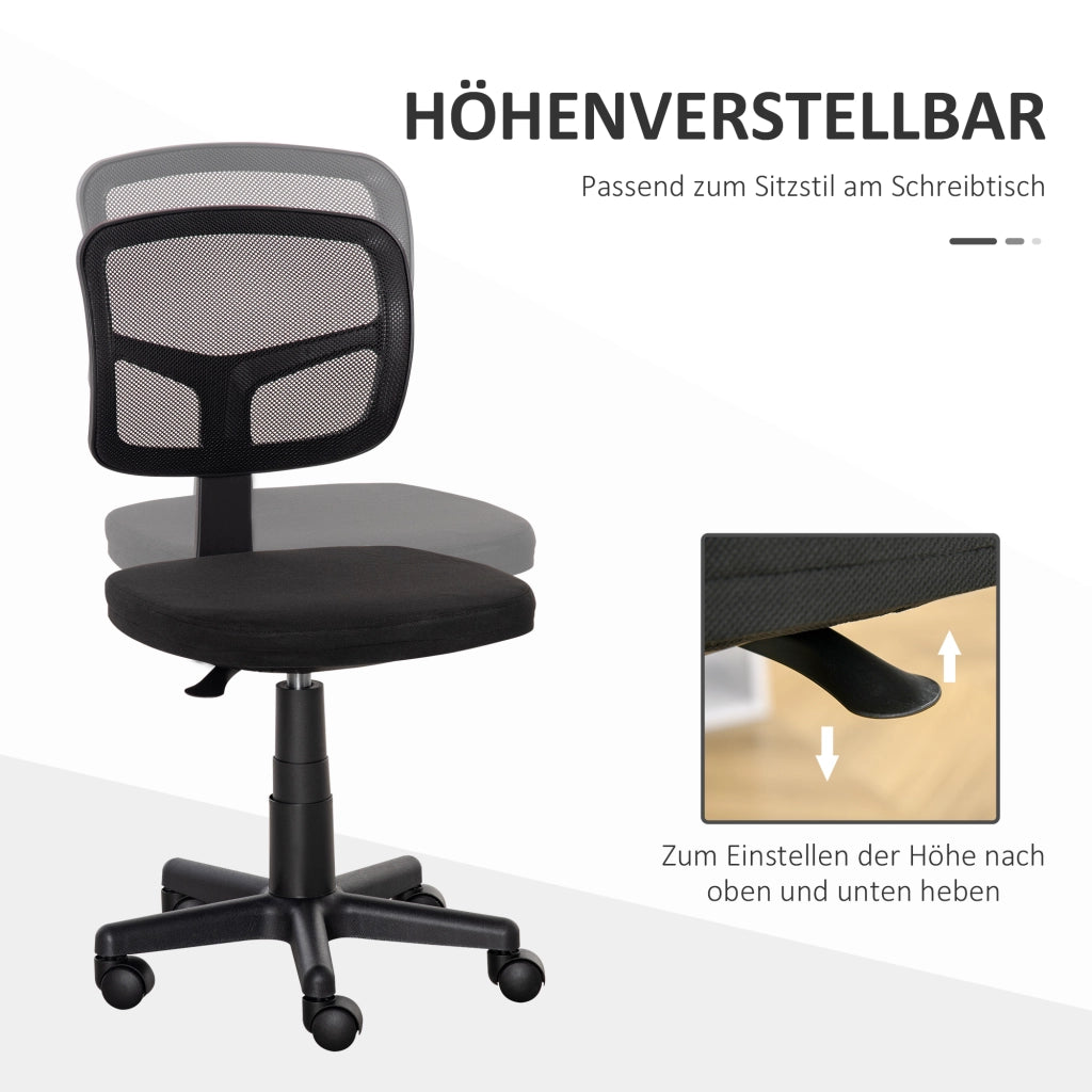 Sedia da ufficio ergonomica ¨C Minimal ¨C nero, altezza regolabile