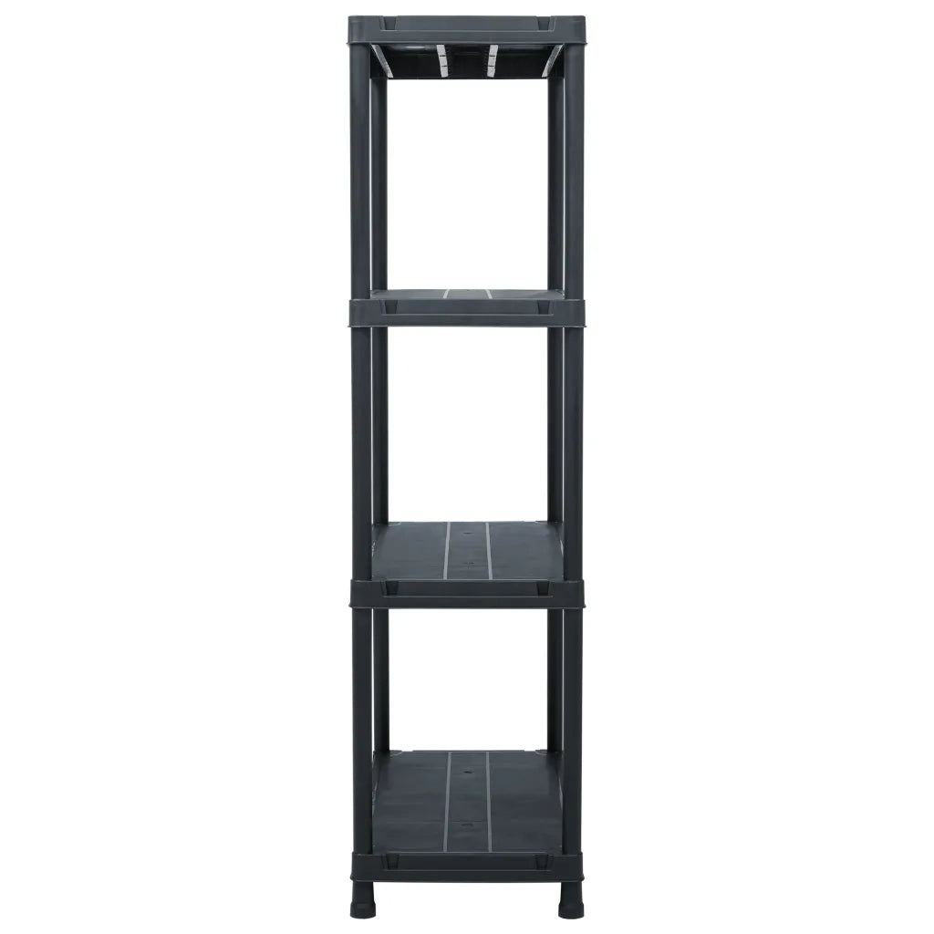 Scaffale Nero 100 kg 60x30x138 cm in Plastica 45673