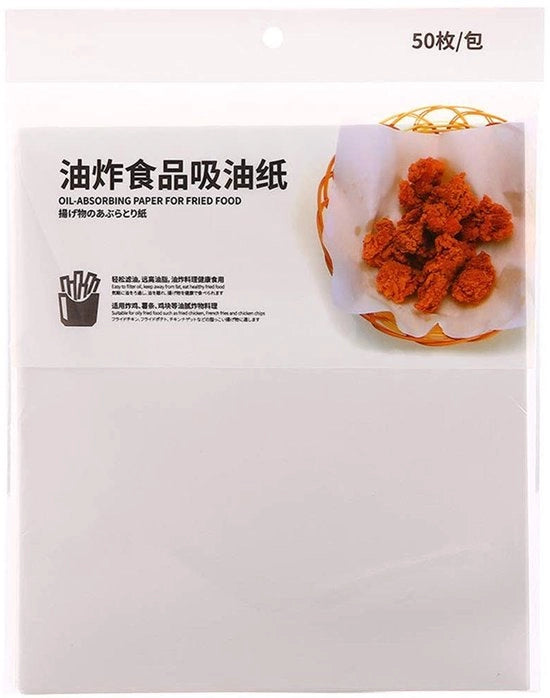 Papier assorbente per cibo - 50 fogli per cucina senza olio