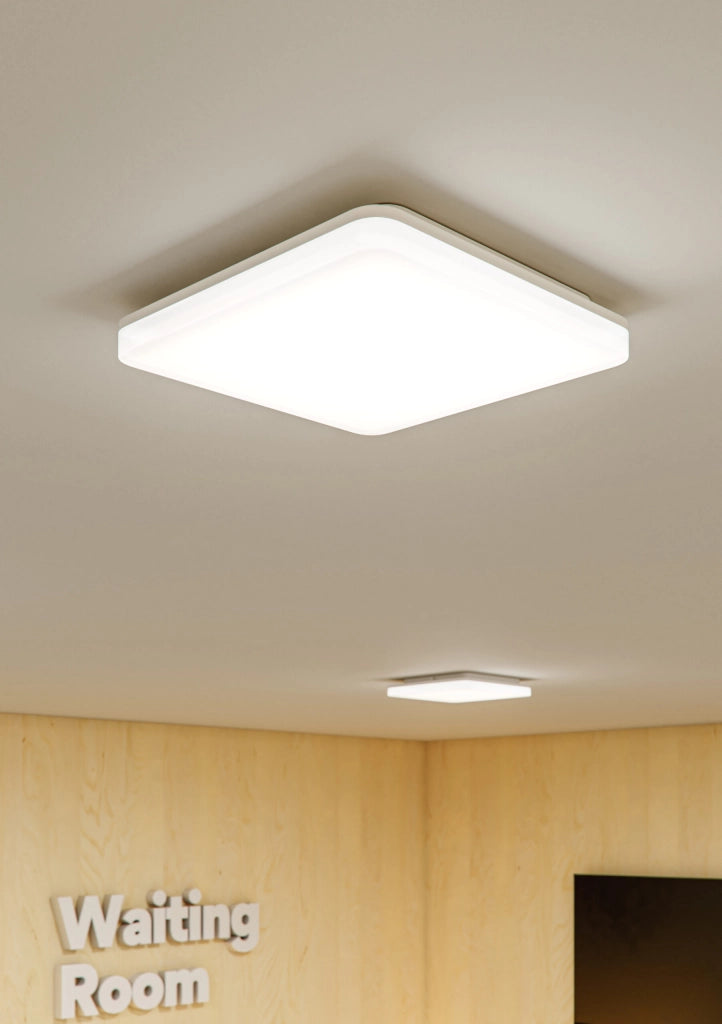 Kora Square Downlight LED a Plafoniera 20W/25W Switch CCT 2700K-4000K Fascio 120 gradi Bianco Opaco - Soluzione Illuminotecnica per Interni