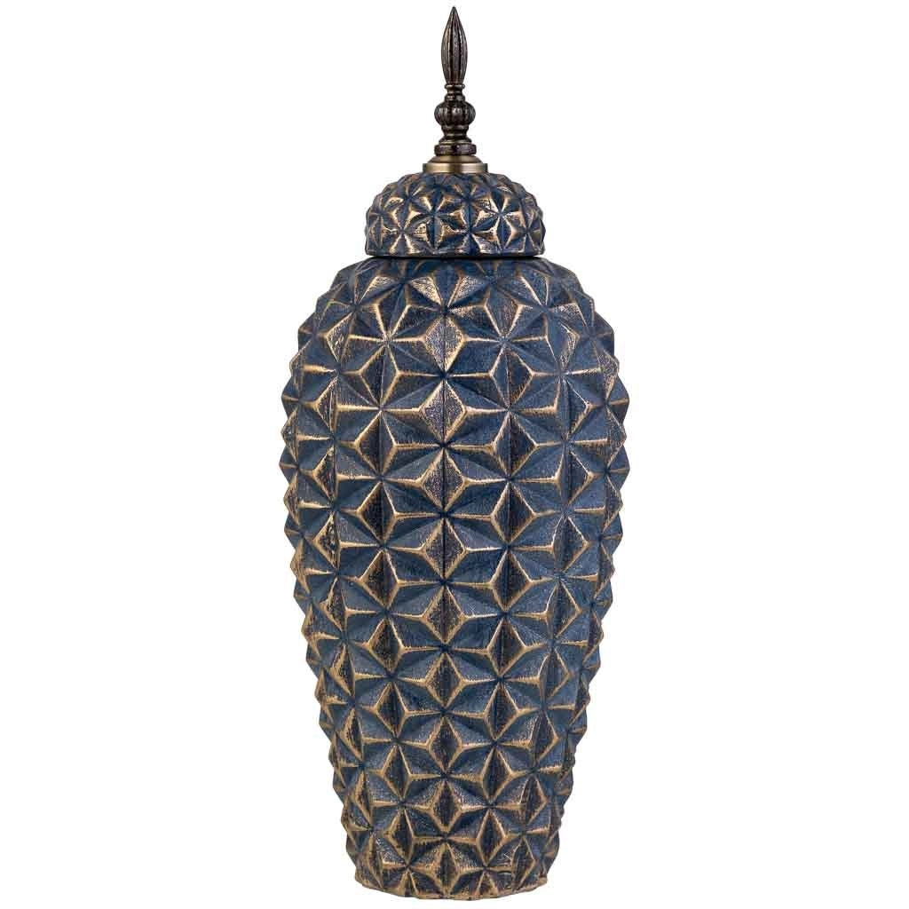 Vaso in ceramica nera, D18x45H cm
