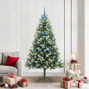 Albero di Natale artificiale a cerniera con neve fioccata 3395458