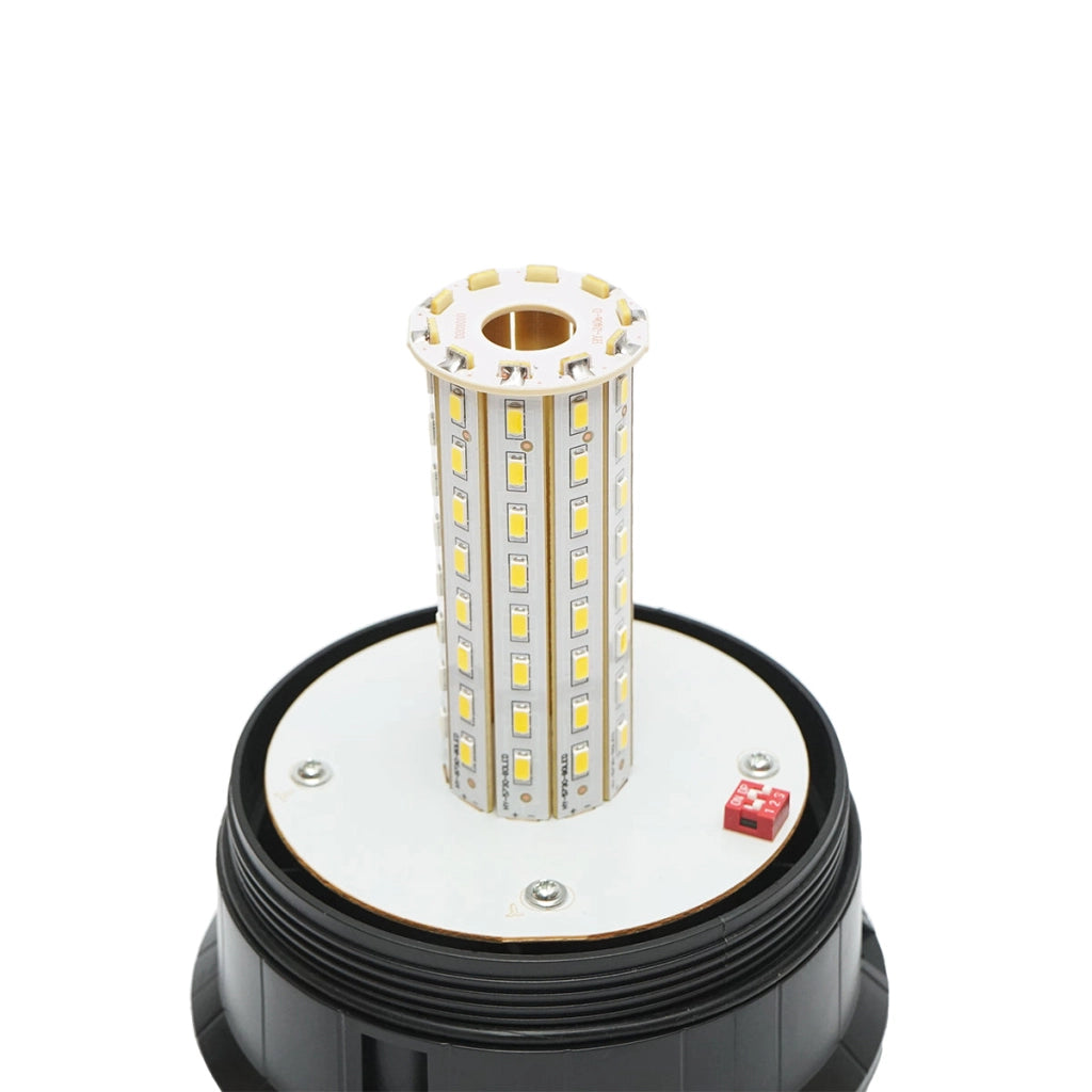 Faro rotante a LED 12-24V con 3 funzioni e base magnetica IP65