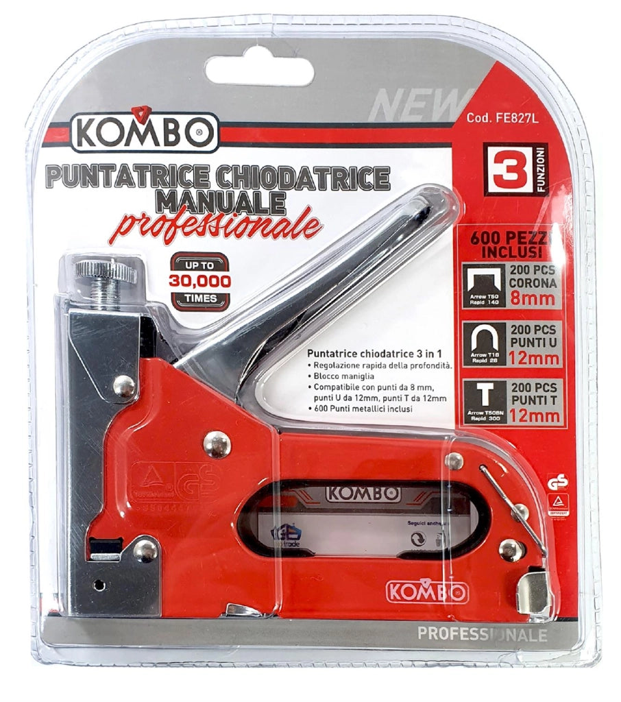 PUNTATRICE CHIODATRICE 3 IN 1 MANUALE PROFESSIONALE