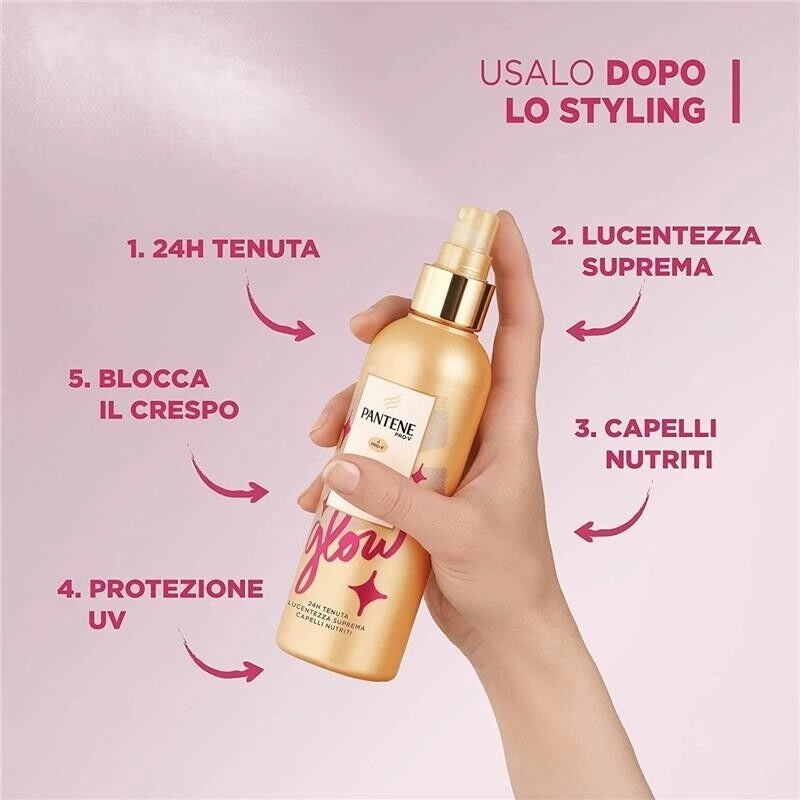 PANTENE PRO-V FOREVER GLOW OLIO STYLING PER CAPELLI 200 ML 5IN1 ANTI CRESPO