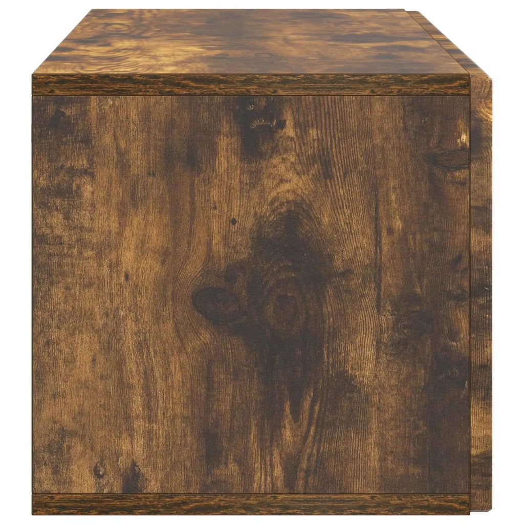 Mobile Porta TV da Muro-Credenza per TV sospesa Rovere Fumo 98 x 31 x 30 cm 290121