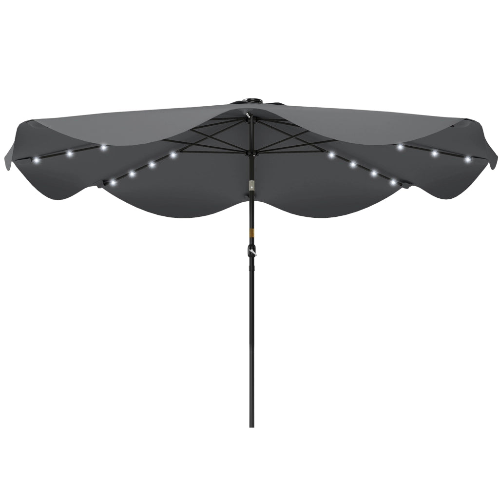 Ombrellone da Giardino ¨C Minimal ¨C Grigio ?292x254 cm