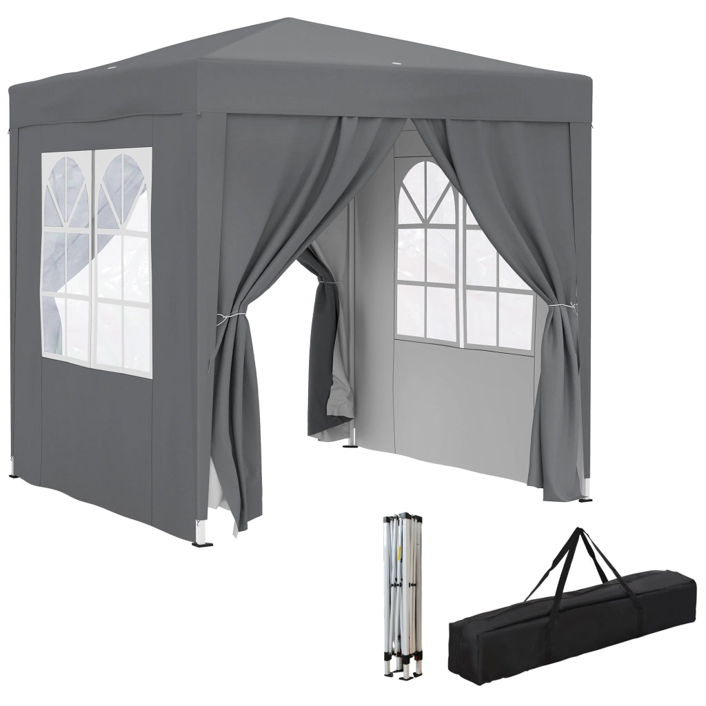 Tendone da giardino pieghevole ¨C Minimal ¨C grigio 2x2m
