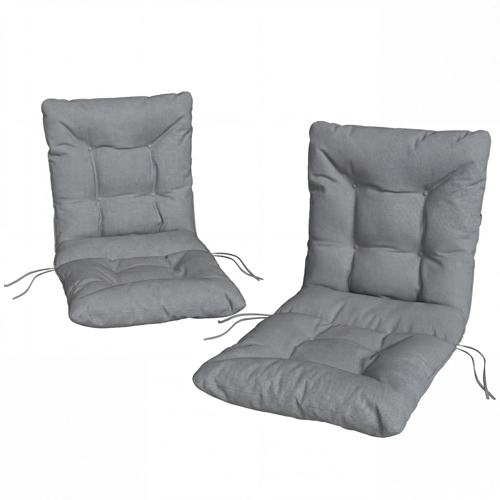 Cuscino da esterno con schienale e lacci ¨C Xylo ¨C grigio chiaro impermeabile