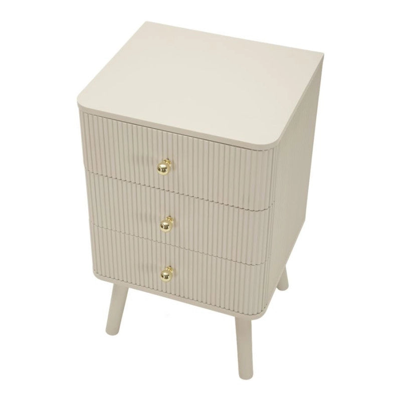 Comodino 3 Cassetti Shy cm 37,5x34x61