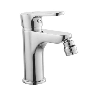 Set rubinetti lavabo e bidet cromati Paco piletta inclusa