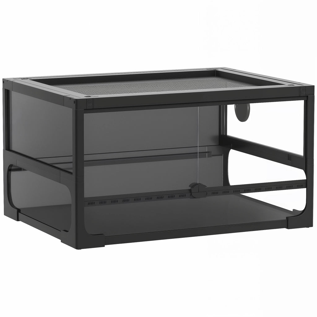 Rettilario Rialzato Pieghevole ¨C zephmum ¨C Nero 60x45x32 cm