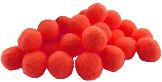 Pomponi 100 pezzi - Piccoli pallini - Decorazioni artigianali - Accessori DIY - Per progetti scolastici - Realizzati in polipropilene - 18mm - Palline per ricamo