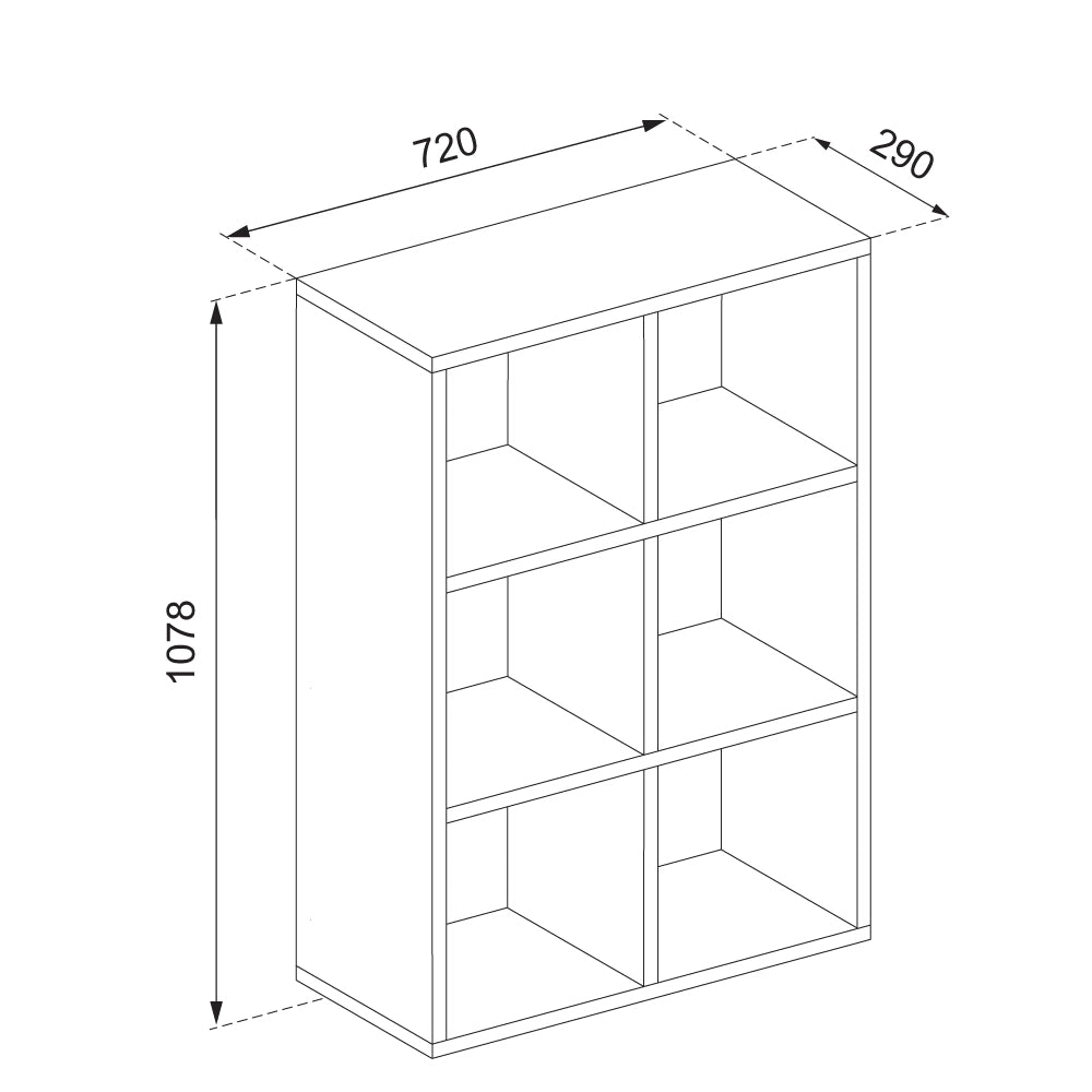 Vicco Scaffale Bianco 72 x 107.8 cm