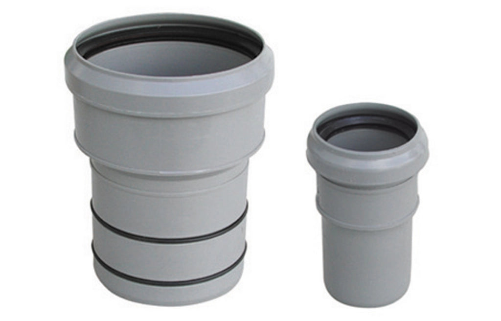 TRONCHETTO PP RIDUZIONE AL PVC VALSIR- Diam. F 75 x M 82 lungh. 80- VALSI- pezzi 1