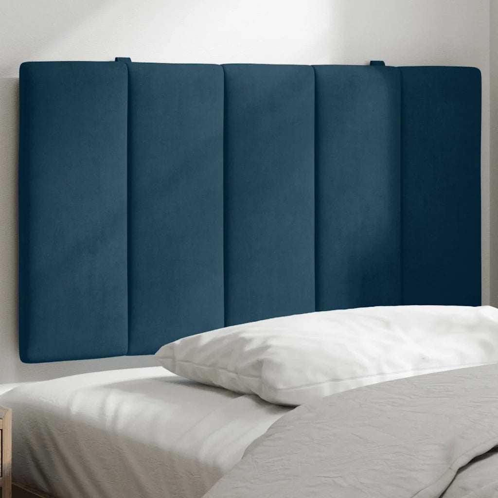 Cuscino Testiera Hanko Blu 90 cm in Velluto 374653