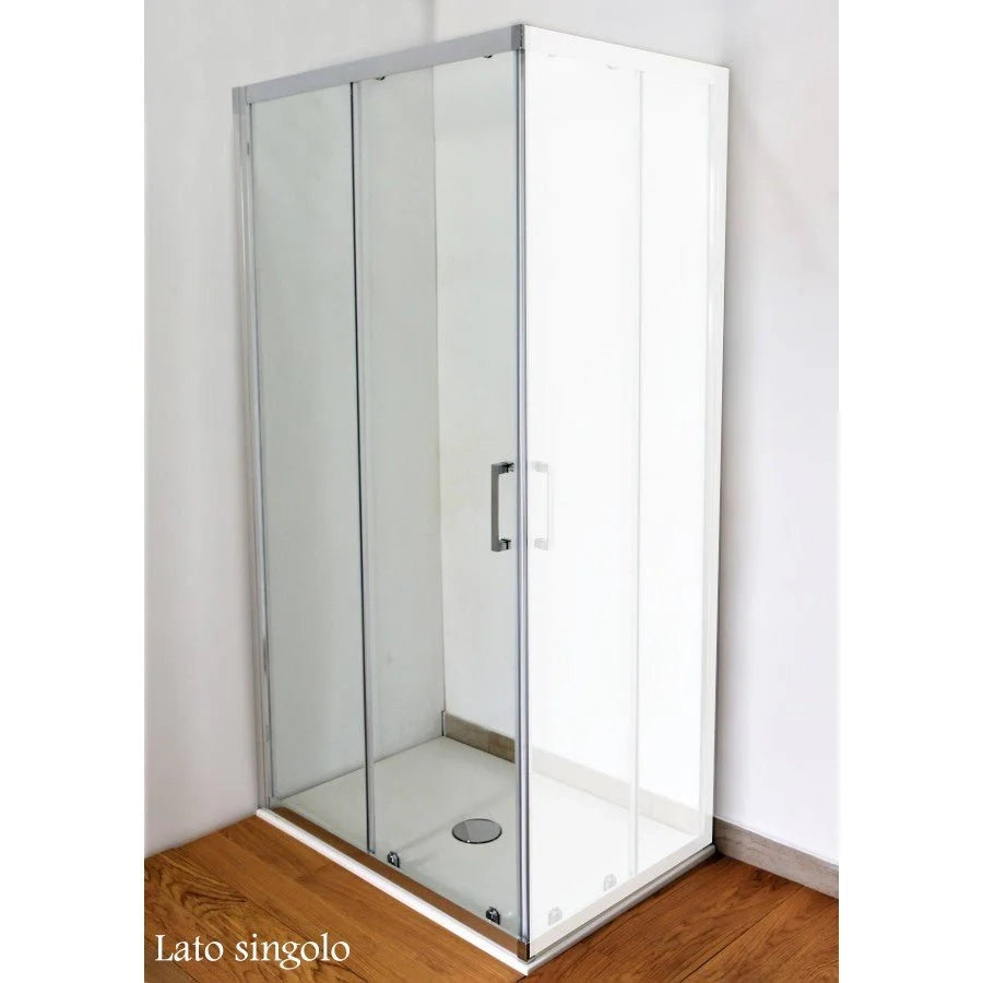 Lato da 120cm in cromo trasparente per box doccia Style