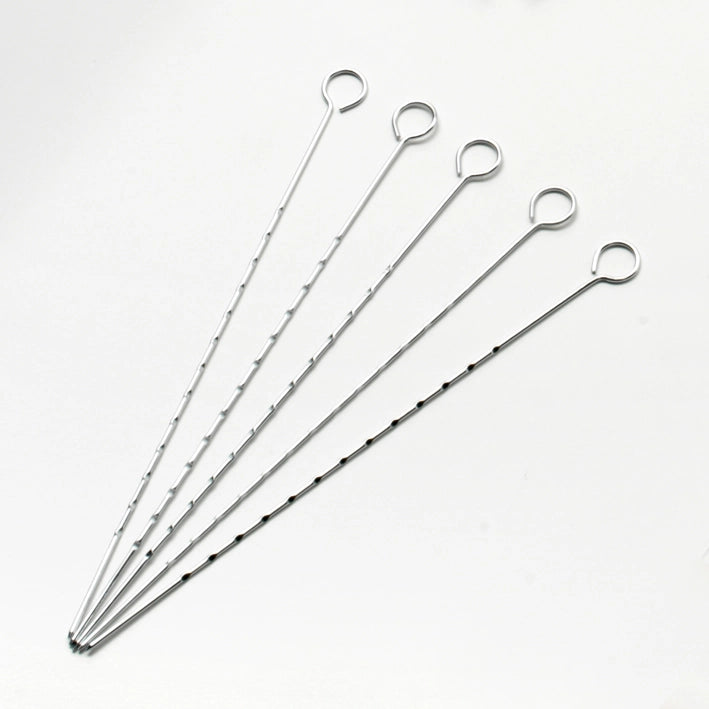 SET 5 SPIEDINI 39CM IN ACCIAIO INOX