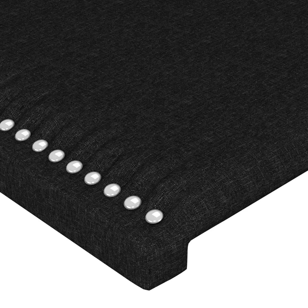 Testiera Nera 90x5x118/128 cm Tessuto 3116176