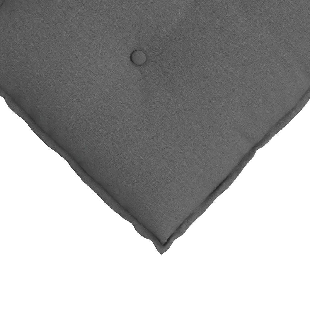 Cuscino per Schiena Grigio scuro 60 x 19 x 50 cm Tessuto 42014659