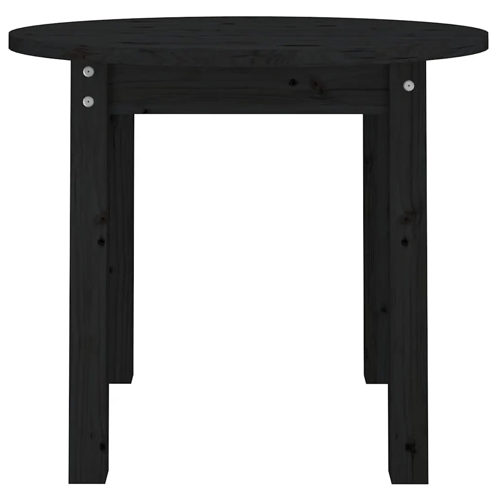 Tavolino da salotto | Tavolino da caff¨¨ | Tavolino da Soggiorno Nero ? 55x45 cm in Legno Massello di Pino