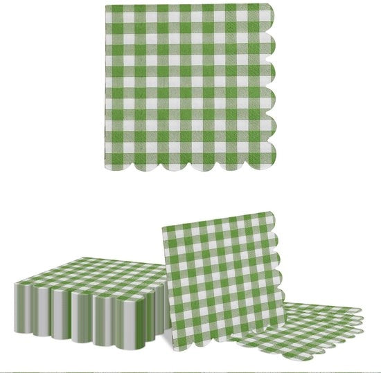 Serviette da tavola da un tempo 40 pezzi - Verde oliva - Decorazione da tavola - Decorazione da festa - 33 x 33 cm - Serviette
