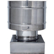 C FUMAIOLO A BOTTE INOX QUADRO INOX 30X30CM