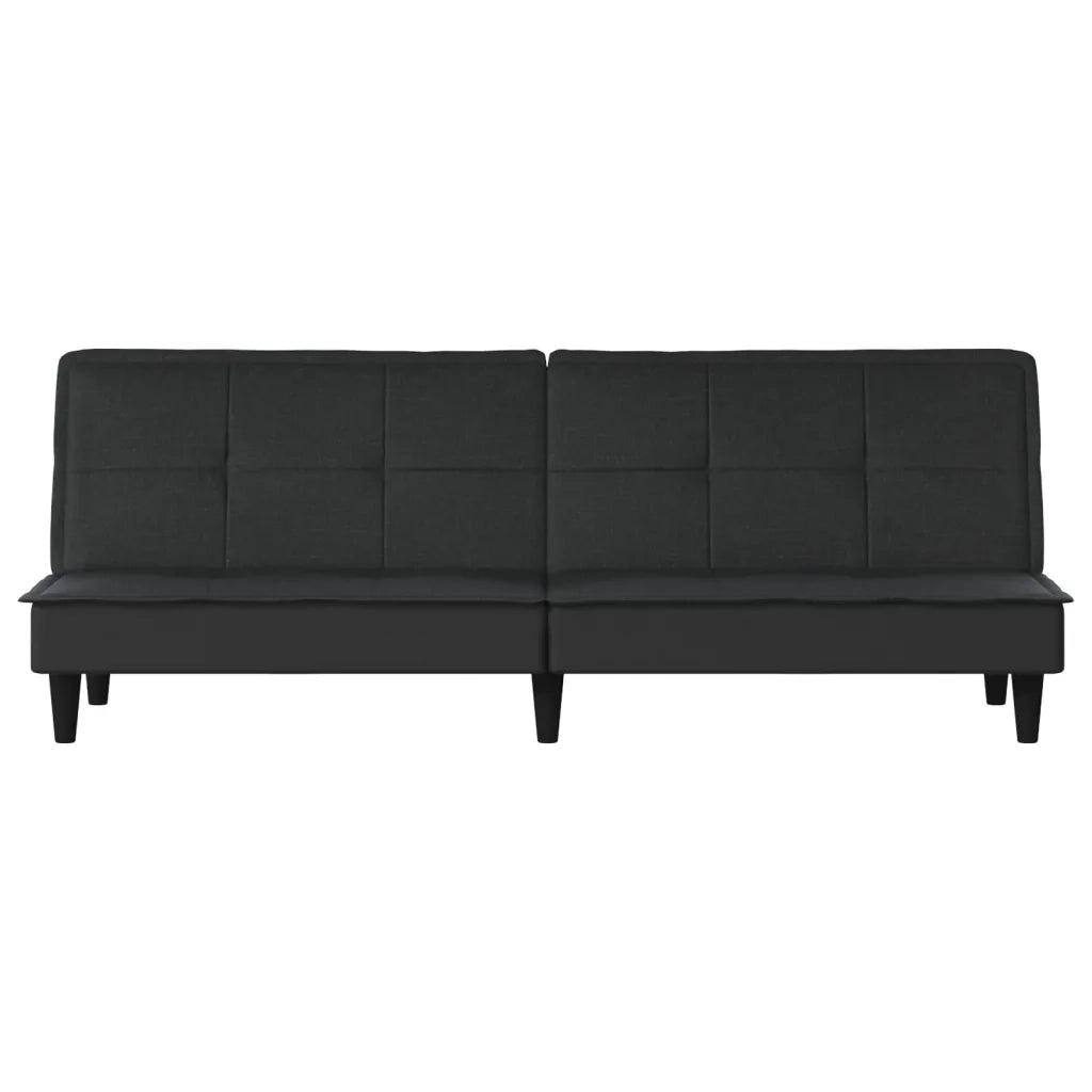 Divano Letto Nero in Tessuto 351915