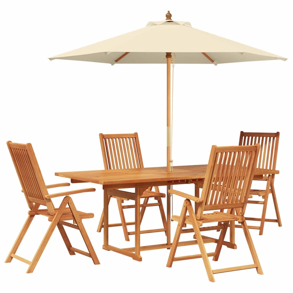 Set da pranzo da esterno con ombrellone 6 pz 3438549