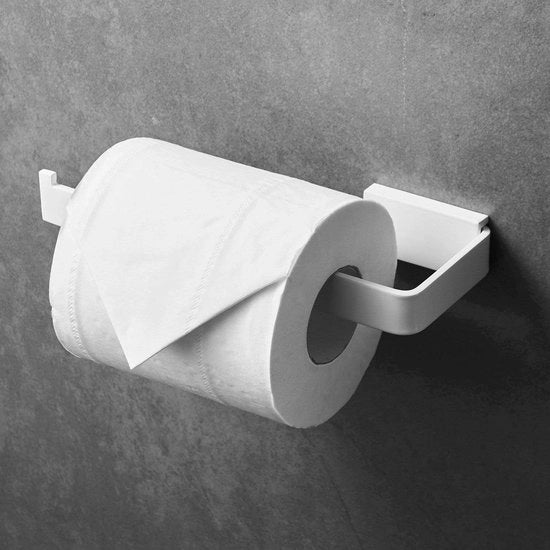Montaggio di carta igienica per bagno in acciaio inossidabile pittato bianco BA19304W