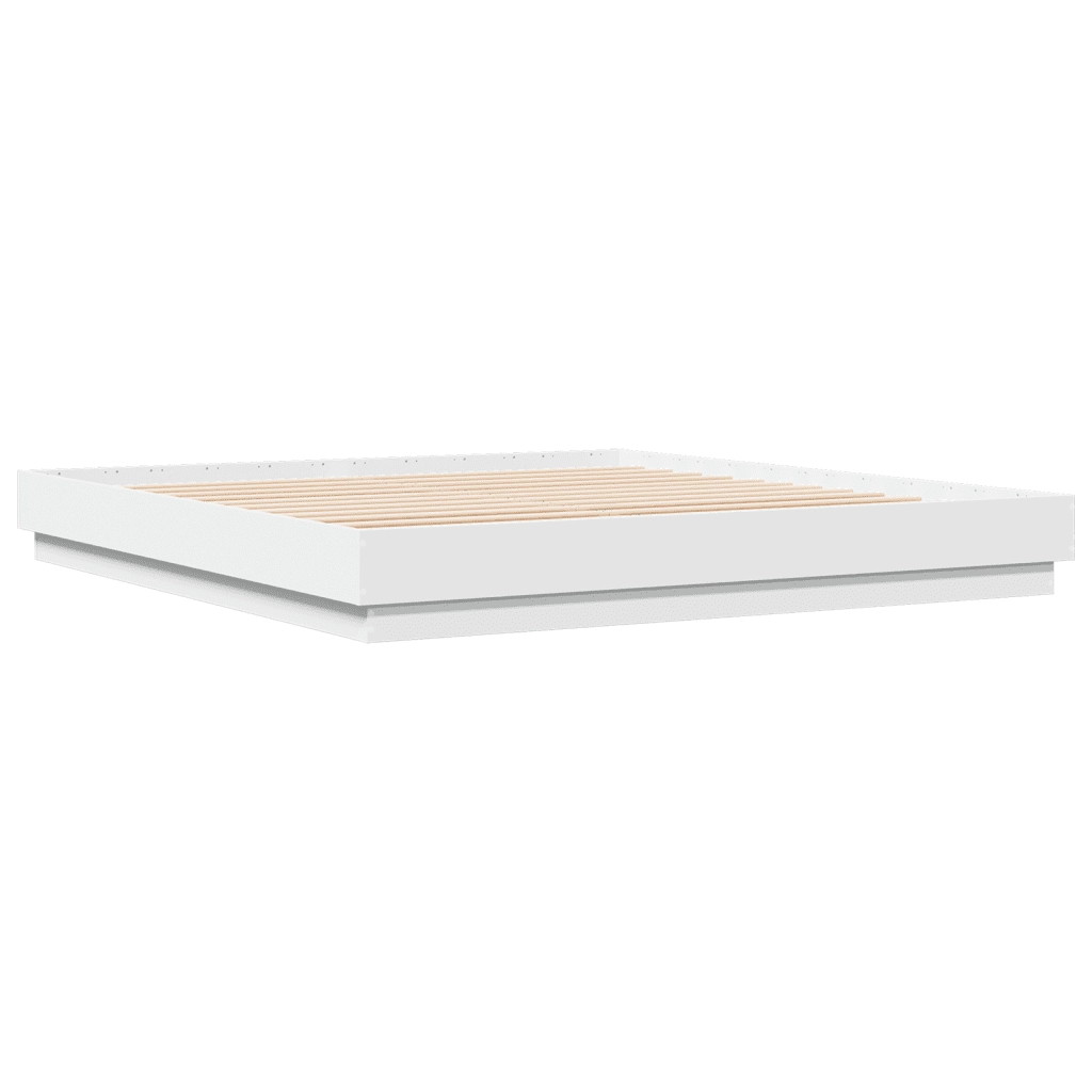 Giroletto con LED senza Materasso Bianco 180x200 cm 3209772
