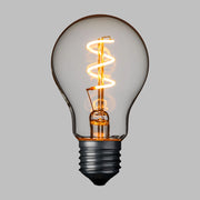 Lampada E27 36V goccia spiral Ø60mm bianco caldo