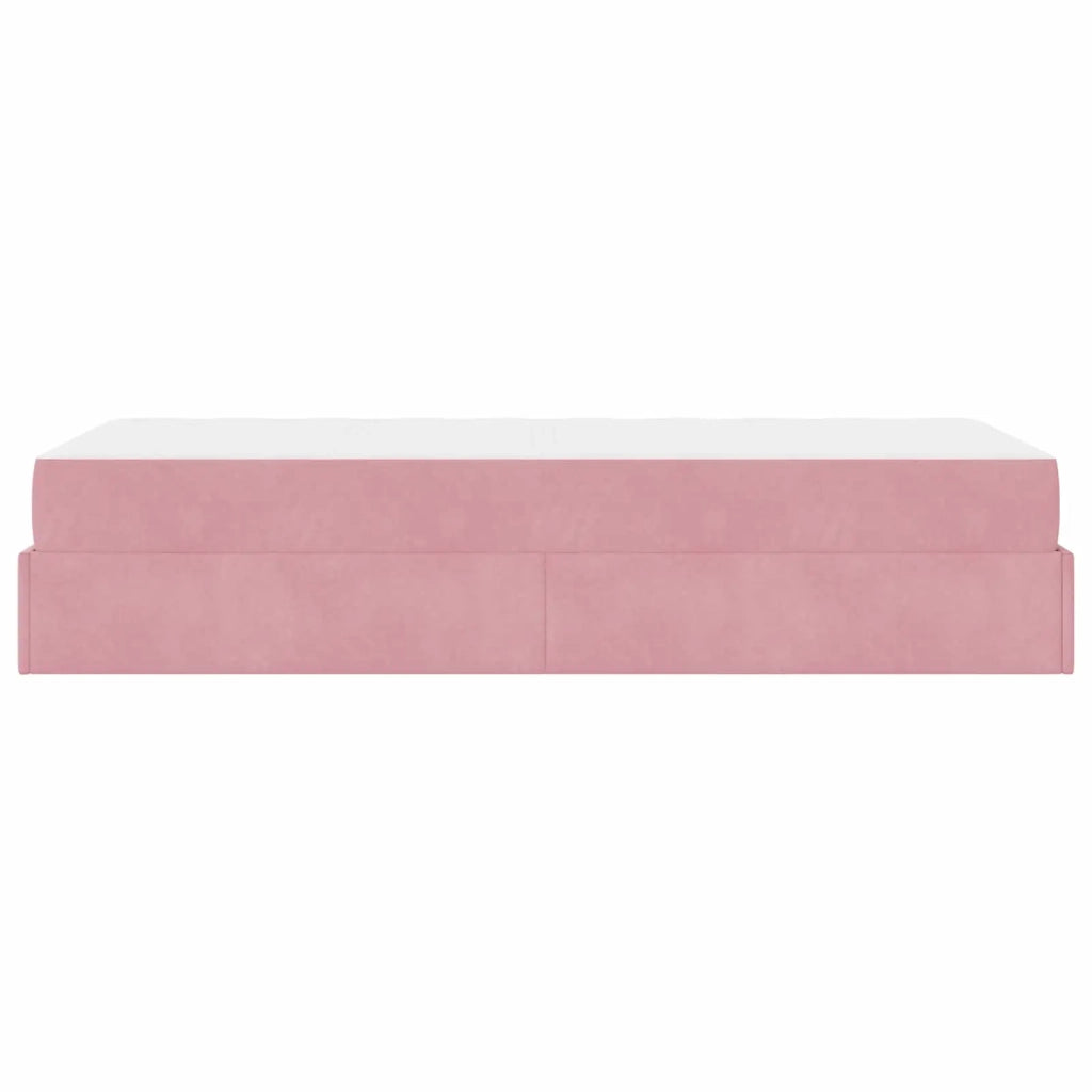 Struttura letto con materasso 2 pcs Rosa Velluto 3399527