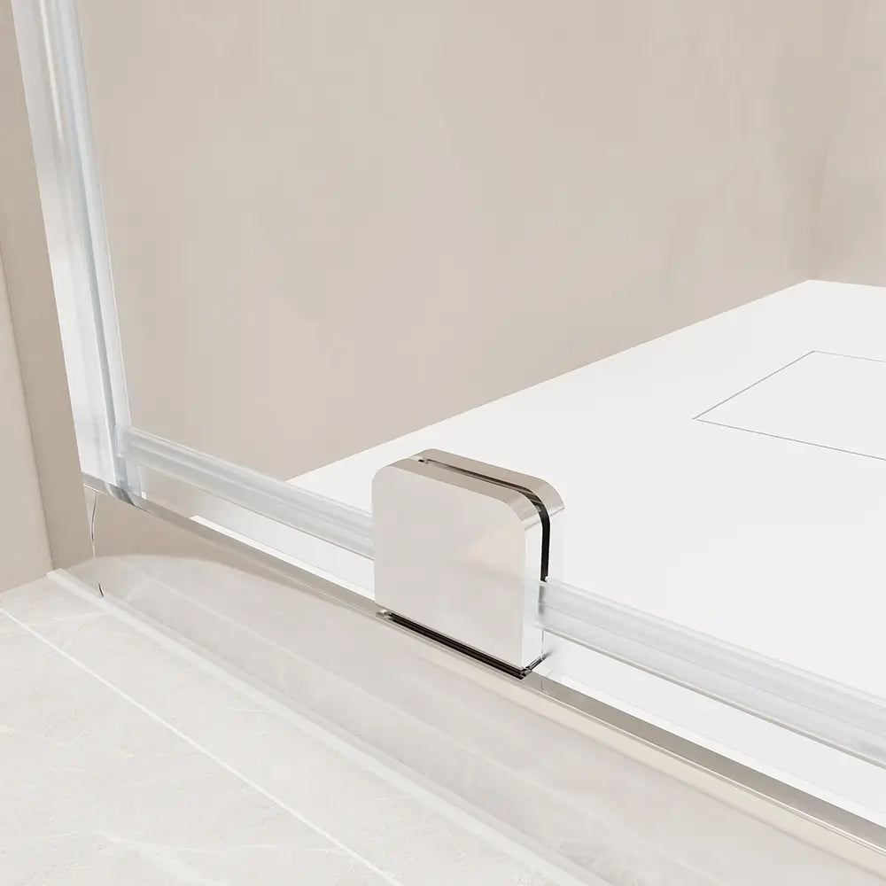 Box doccia 75x80 cm angolare apertura a battente vetro 6mm trasparente | Apulia