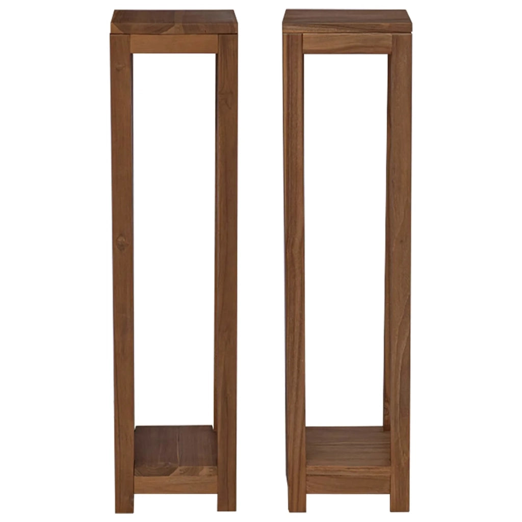 Supporto per piante 2 pz Naturale 25 x 25 x 100 cm 42026906