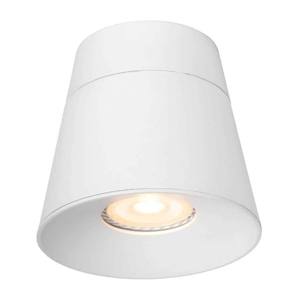 Spot soffitto bianco tondo Ø10 orientabile GU10 40W