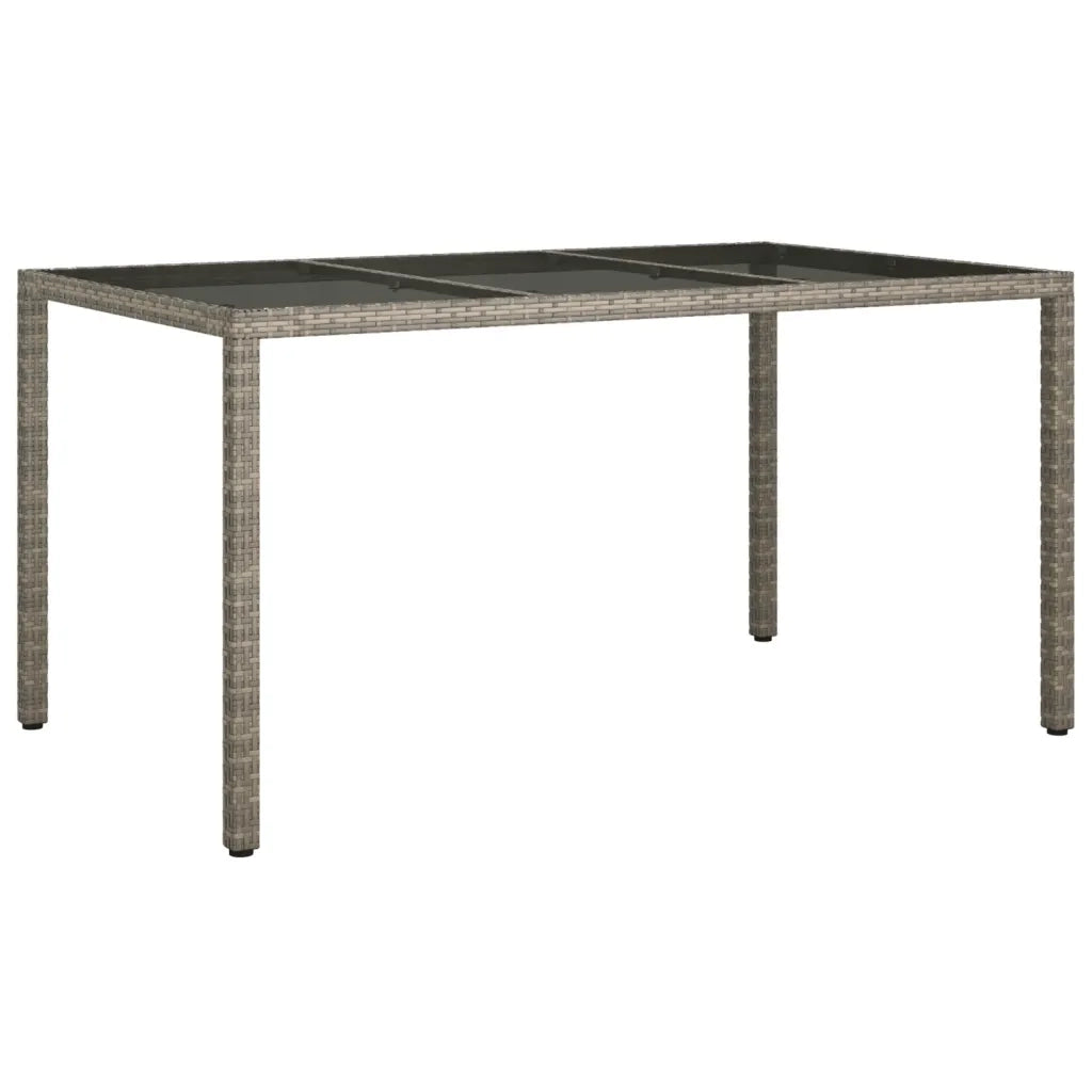 Set da Pranzo da Giardino 7 pz con Cuscini in Polyrattan Grigio 3187383