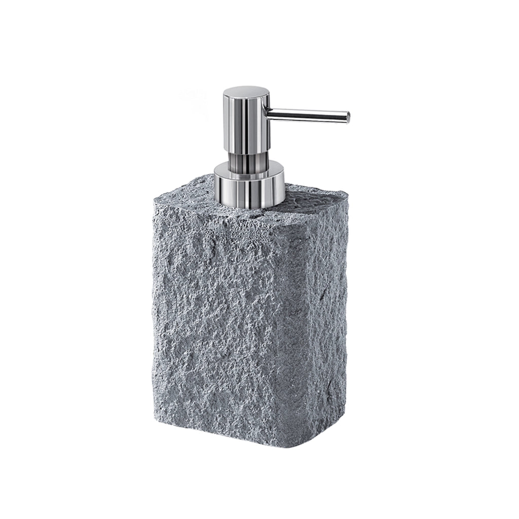 Dosasapone Aries Grigio Pompetta Cromato - Gedy